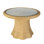 Bonita 42 in. W Round Rattan Dining Table with Glass Top