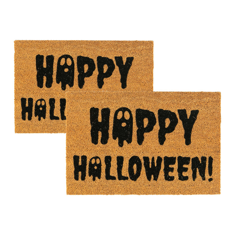 Nicola Spring - Halloween Coir Door Mats - 60 x 40cm - Ghost