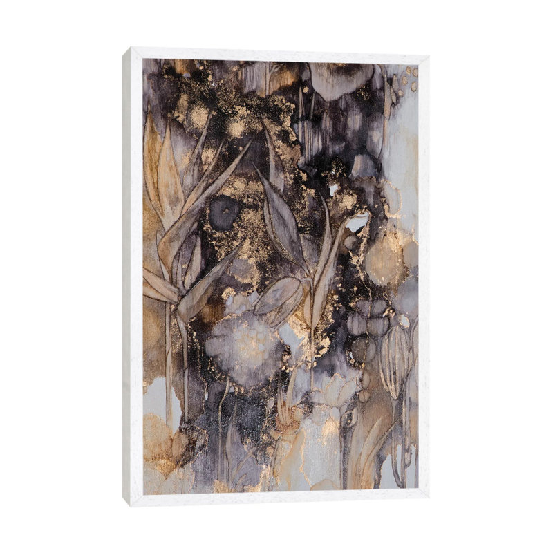 The Watcher by Mishel Schwartz - Painting on Canvas, White Floater Framed, 66.04cm H x 45.72cm W x 3.81cm D