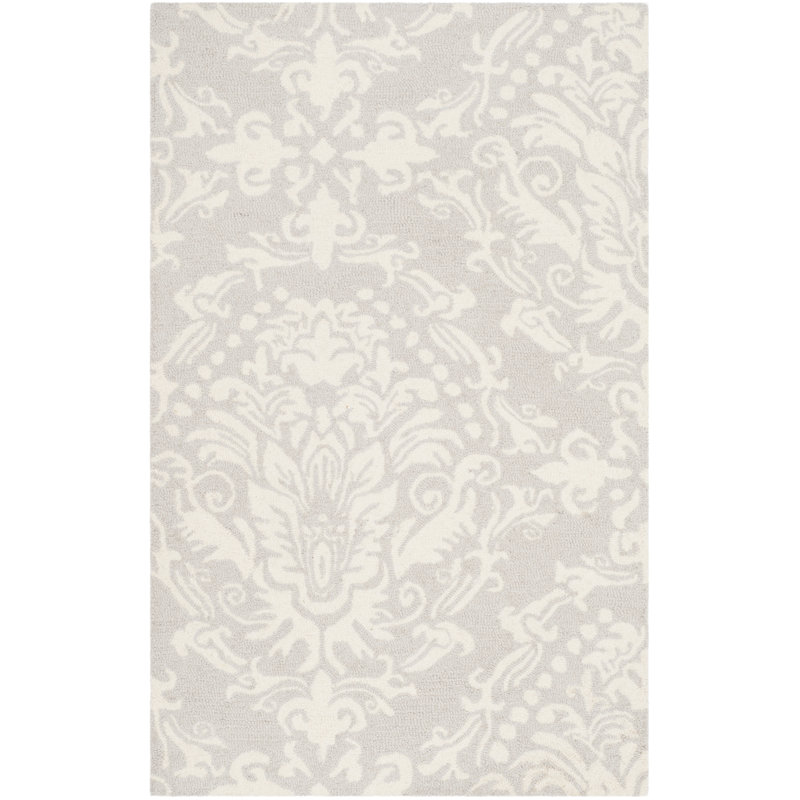 Tapis en laine touffeté à la main Keyesport Blossom, Rectangle 3 pi x 5 pi
