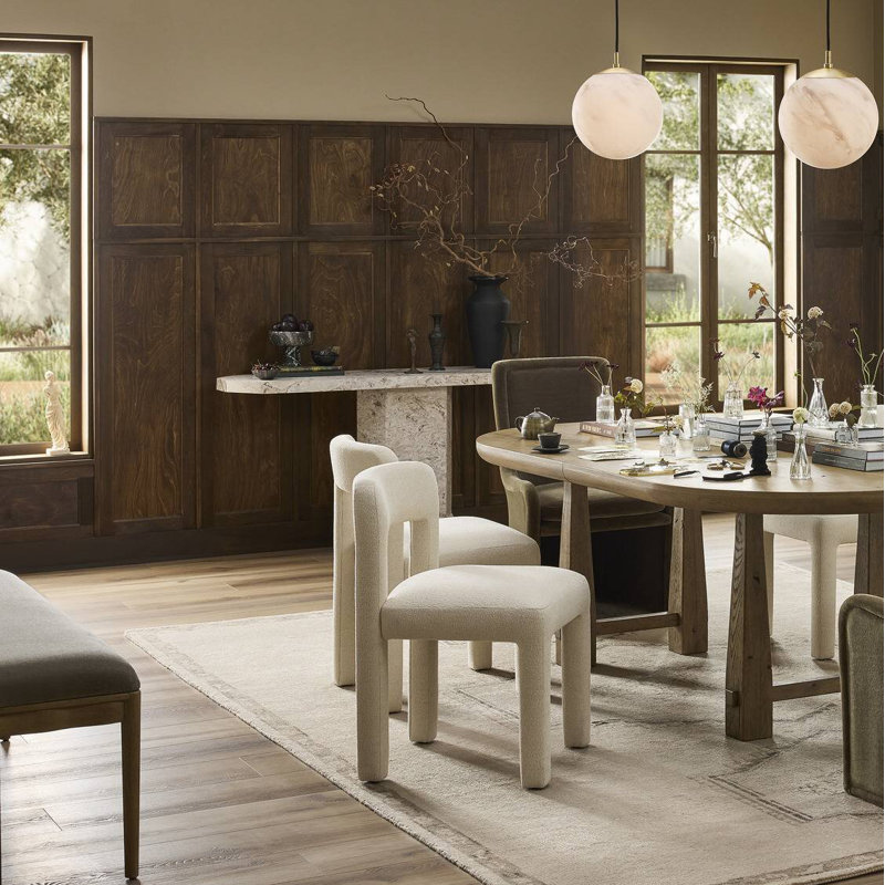 Rodin Dining Chair-Crypton Wayfarer Snow