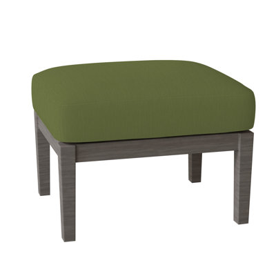 Lattice Outdoor Ottoman with Cushion