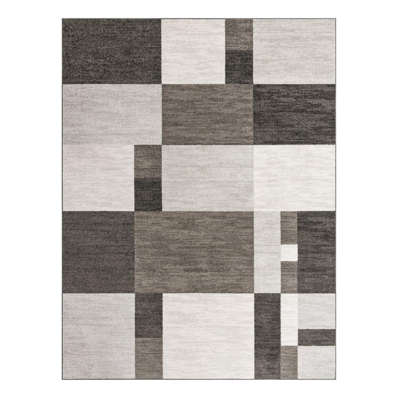 Harender Geometric Indoor Rug, Rectangle 10' x 13'