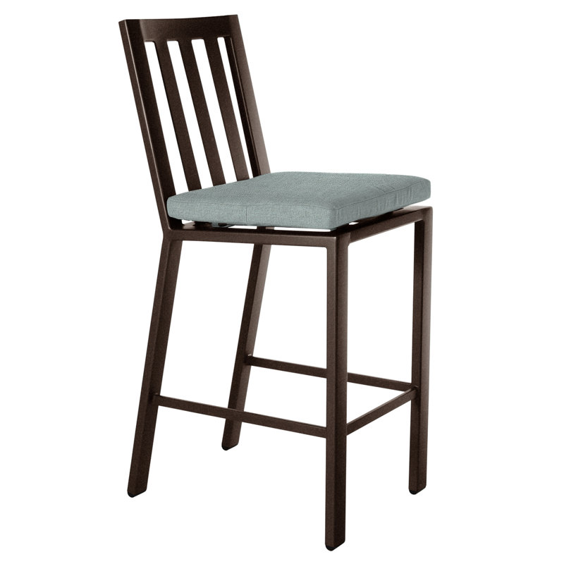 Aris Outdoor Bar Stool, Harris Stone, Copper Creek, 27.75"