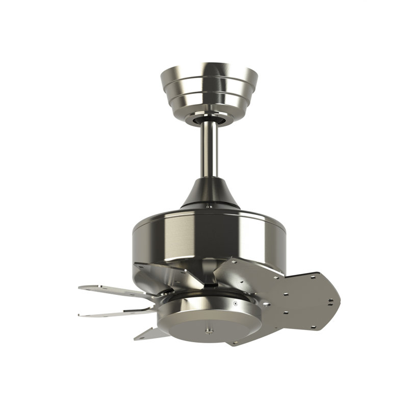 Levon Custom Indoor/Outdoor Smart Ceiling Fan DC Motor - Brushed Nickel, Brushed Nickel