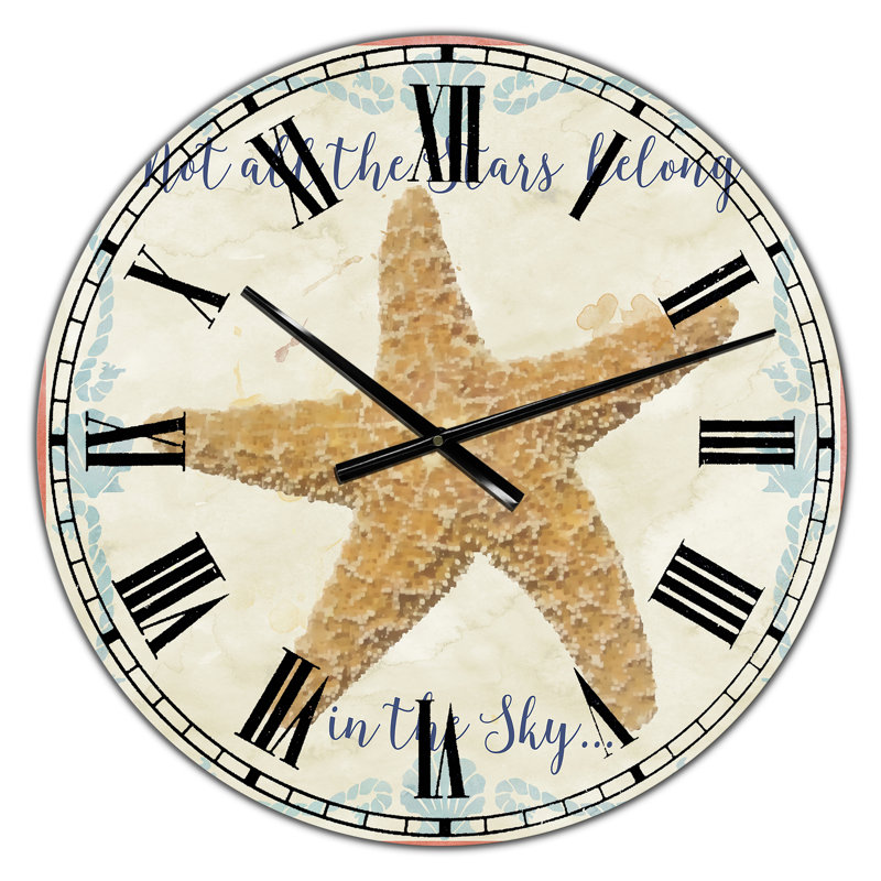 Sea Shells-C - Grande horloge murale nautique et côtière, Petit