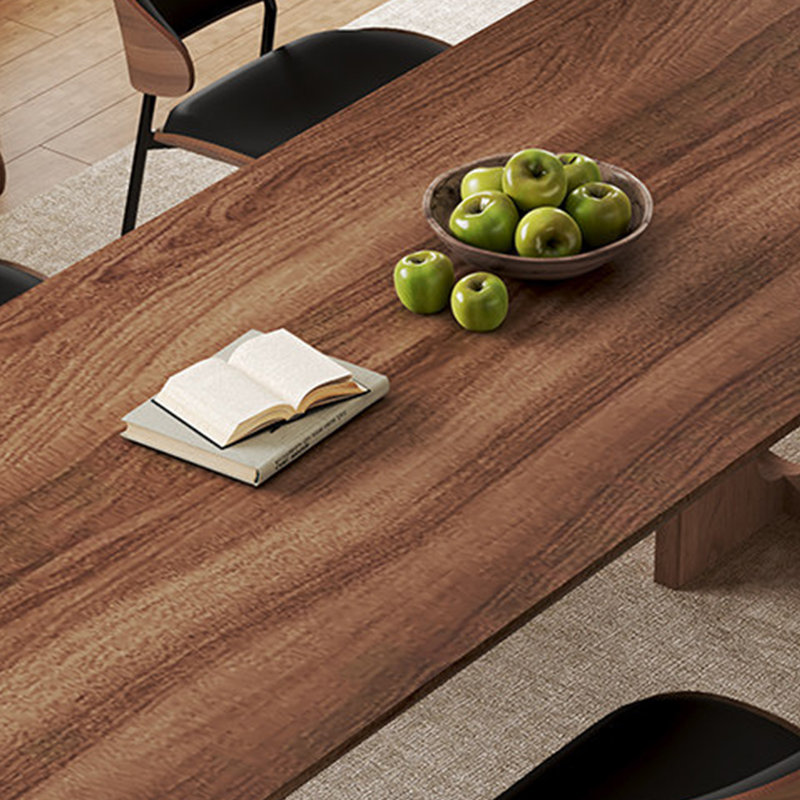 Bureau d'inspiration rétro, 5 pièces: table, 4 chaises, H 30,31 po x l 62,99 po x P 31,49 po