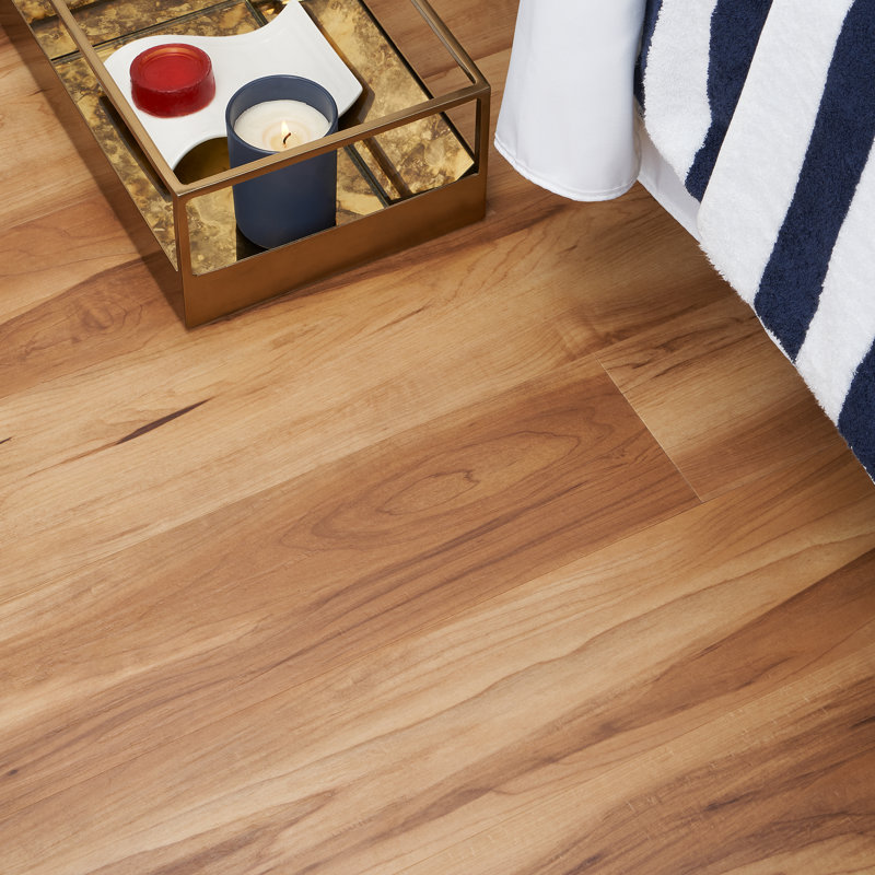Lujo 28 MIL Wood Look 6" x 48" Rigid Click-Lock Luxury Vinyl Tile Flooring (27.39 Sq. Ft. / Case), Maple Monticello