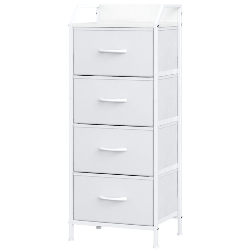 40 W 4 - Drawer Chest of Drawers, White