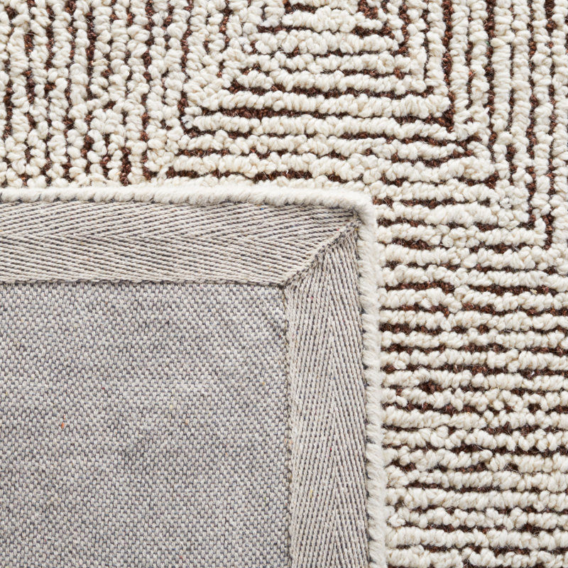 Luder Abstract Hand Tufted Performance Rug, Rectangle 5' x 8'