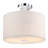 Charleville 2 - Light Chrome Semi Flush Mount With Shade