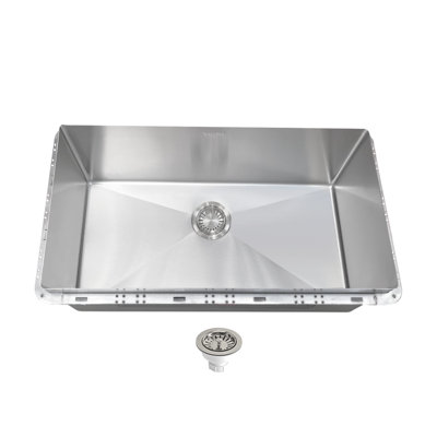 Évier de cuisine encastré L 34 po x l 19 3/8 po