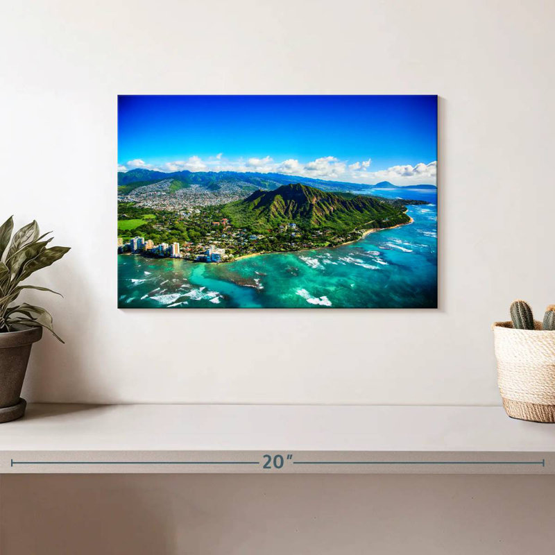 Harpa Diamond Head View, 8" H x 12" W