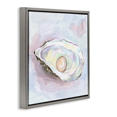 Silent Opal Oyster Floating Frame, design by Melissa Wang