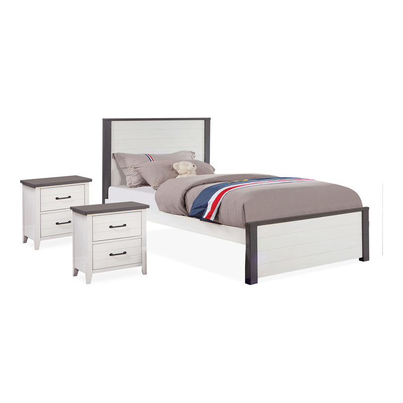 Ensemble de chambre à coucher 3 pièces Kaid, Double