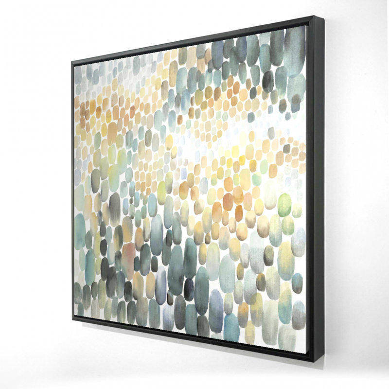 Grappe de cercles - toile encadrée 36 po x 36 po, Toile encadrée noire, H 36 po x l 24 po
