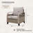 Patio Wicker Outdoor Rattan Armchair with Cushions-1671795513