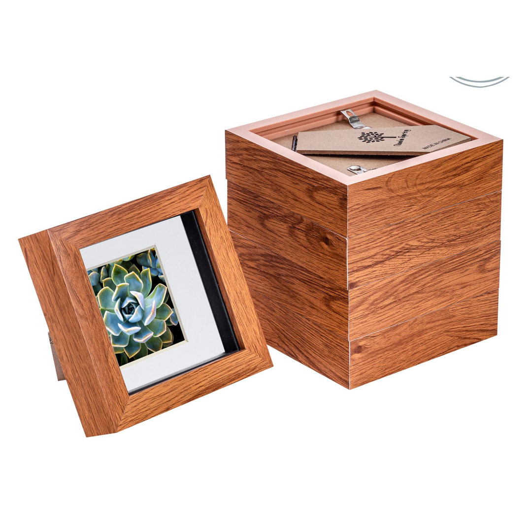 Bevelled Shadow Box Picture Frame with Mat