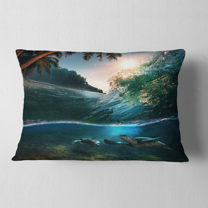 Coussin lombaire en mer tropical paradise seascape