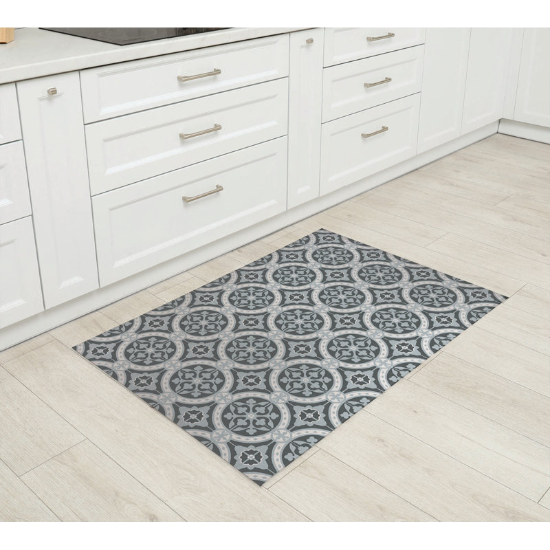 Tapis de cuisine Aleah, Gris anthracite, Rectangulaire 3 pi x 5 pi