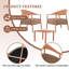Ensemble de chaises d'appoint 2 pièces Summer Modern