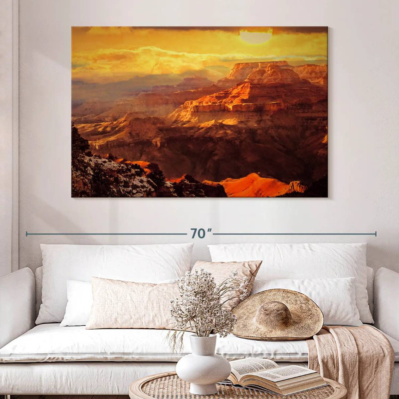 Alvord Breathtaking Canyon Sunset, 34" H x 51" W