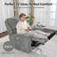 Fauteuil inclinable électrique de 26,4 po de largeur avec ports de charge USB et de type C, tissu-2037180604