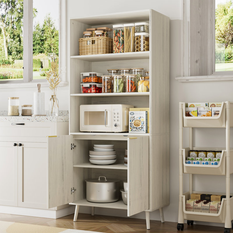 70.9 Kitchen Pantry, White