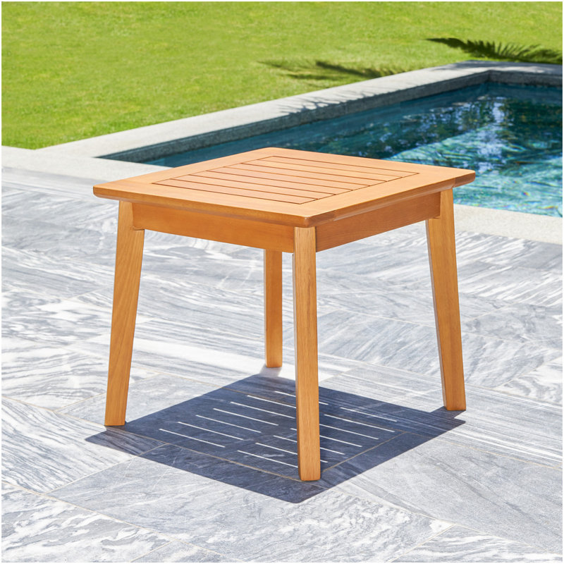 Rayna Poolside Honey Wood Side Table