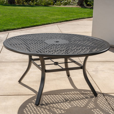 Table de salle à manger en aluminium thermolaqué Moniece