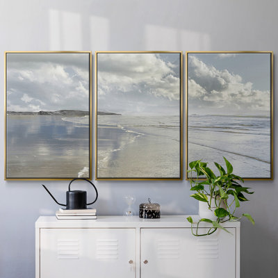 Infinity Beach, reproduction sur toile 3 pièces