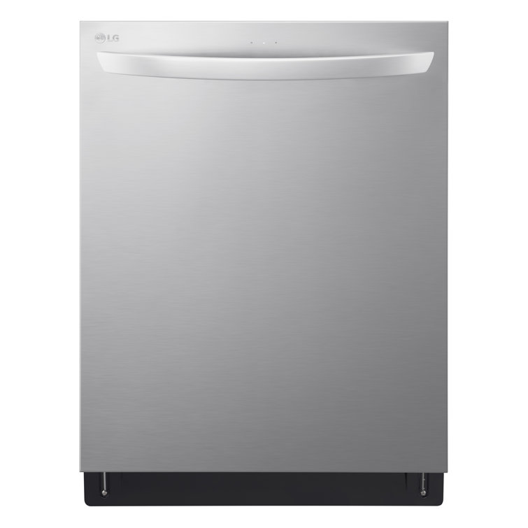 LG 24 in. in PrintProof Black Stainless Steel Top Control Dishwasher with TrueSteam, QuadWash and Dynamic Dry