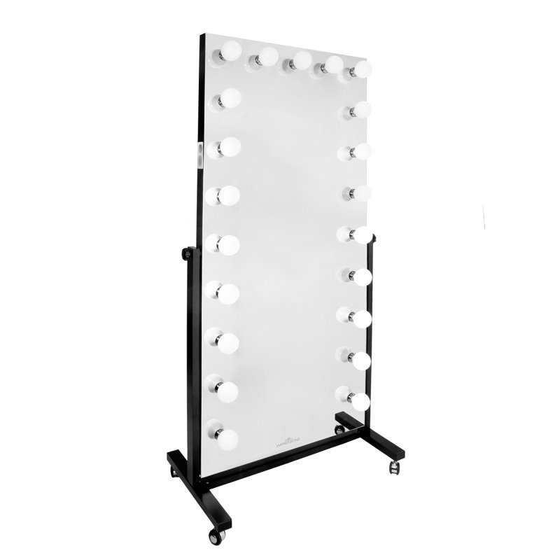 Miroir de maquillage avec lumières Vanity, Noir