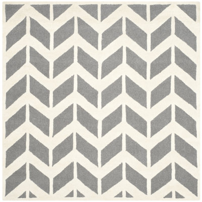 Ellicott Hand Tufted Wool Chevron Rug