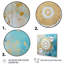 Divine mandala délicat or doux turquoise I sur toile-1484055069-1484055138