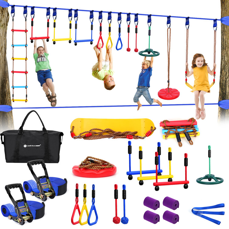 Ninja Warrior Obstacle Course with 8 Accessories