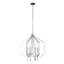 Suspension Barcelona Crystal - 4 lumières - 45,7 cm (L) x 61 cm (H) - Argent Transcend-463395162