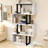 Chaneyra 5-Tier Corner Shelf Unit，80 x 143 cm  S-Shaped Small Bookcase-1397701282