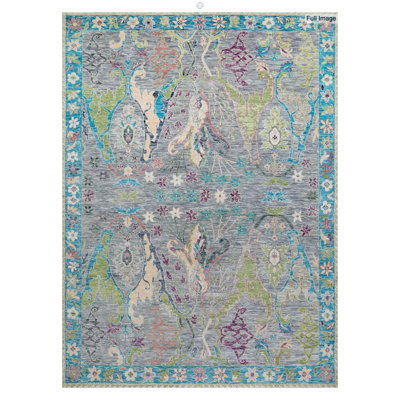 Arabesque One-of-a-Kind 9'2" X 12'8" New Age Area Rug in Gray