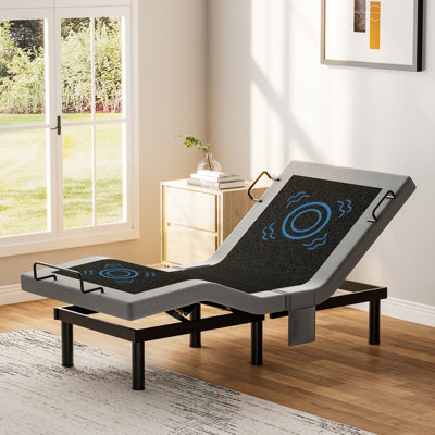 Twin XL Massaging Adjustable Bed Frame With Zero Gravity and Wireless Remote