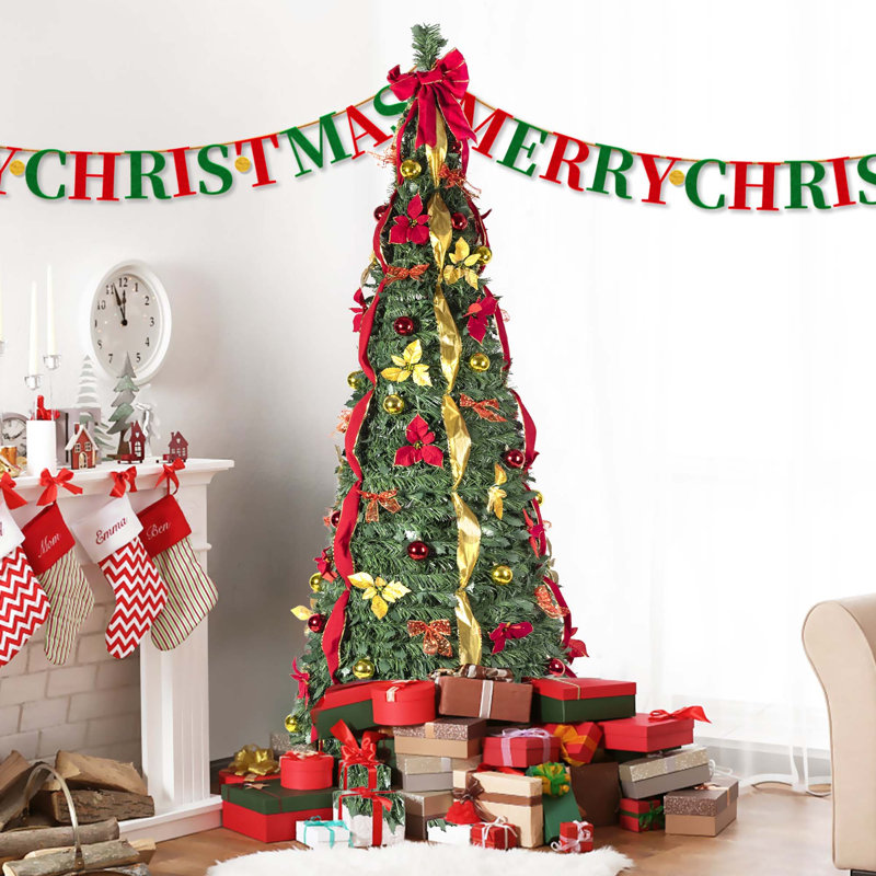 Arbre de Noël des Fêtes avec lumières, 6'