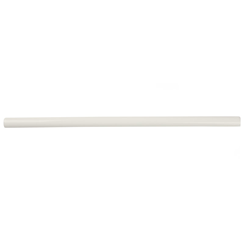 Twist 11.8" x 0.5" Glossy Ceramic Quarter Round Tile Trim in White