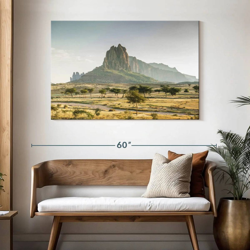 Paysage de montagne éthiopien, H 32 po x l 48 po