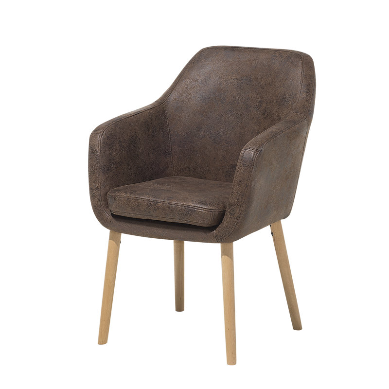 Thea Upholstered Dining Chair, Brown