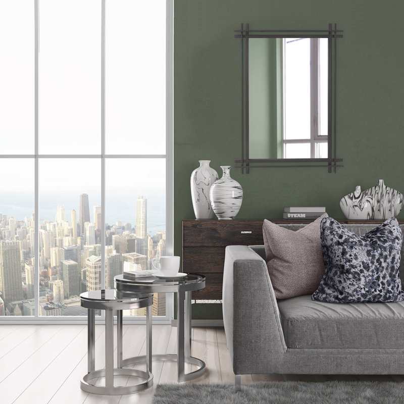 Tangela Metal Rectangle Mirror