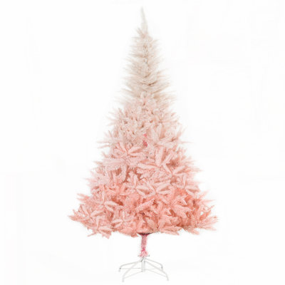 6ft Unlit Spruce Artificial Pink Christmas Tree