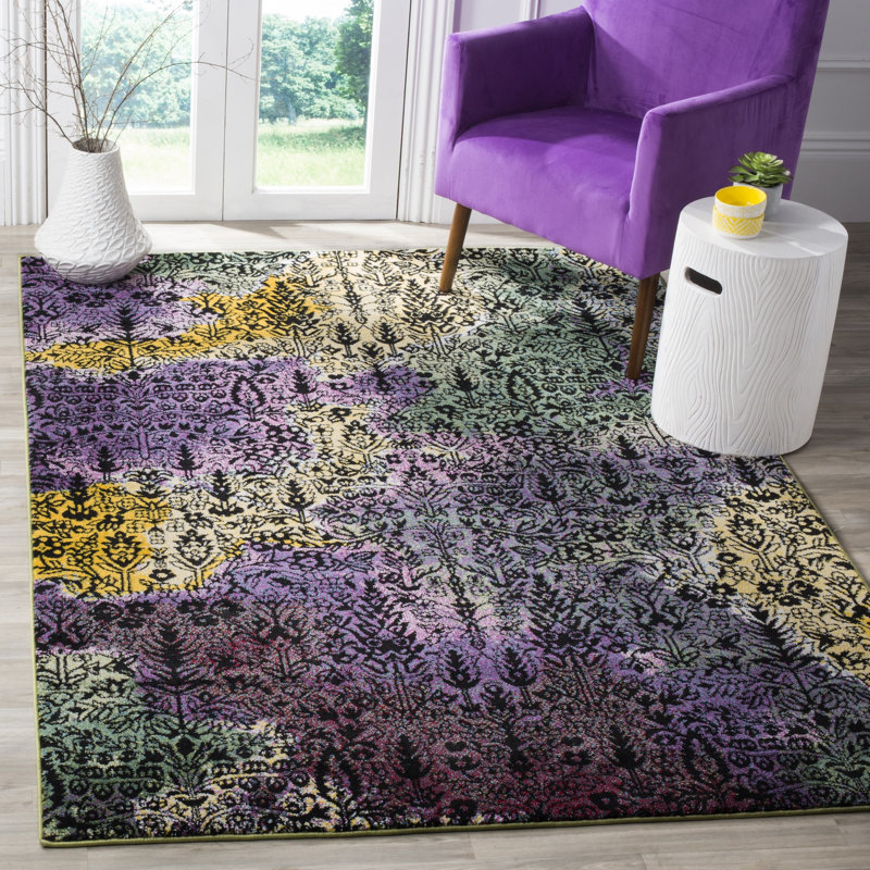 Tapis à motif floral Chris, Rectangle 4 pi x 6 pi