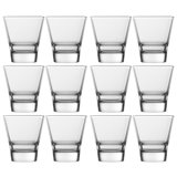 Fortessa Basics Elixir Everyday Stackable Quality Super Clear Glassware Kitchen And Barware Great For: Mixed Drinks/Cocktails, Water, Juice, Iced Tea, Soft Drinks., Double Old Fashioned/Rocks, 12 Ounce