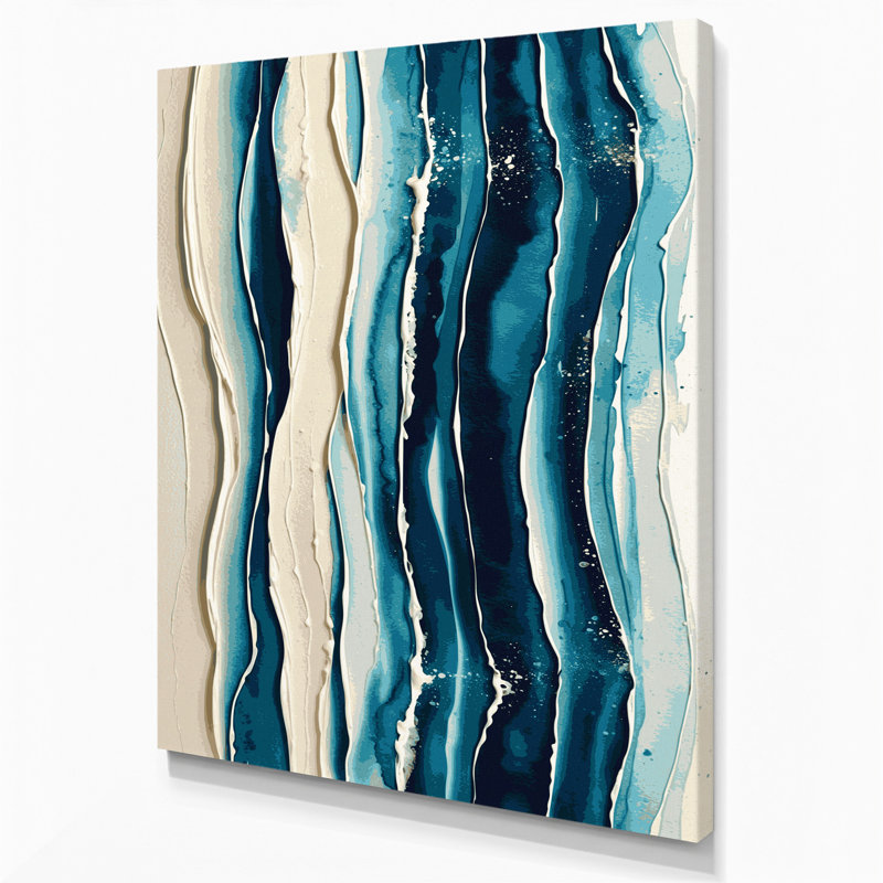 Art mural sur toile DiagonalStripes, H 24 po x l 36 po