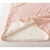 Work Sack Velvet and Sherpa Wearable Throw